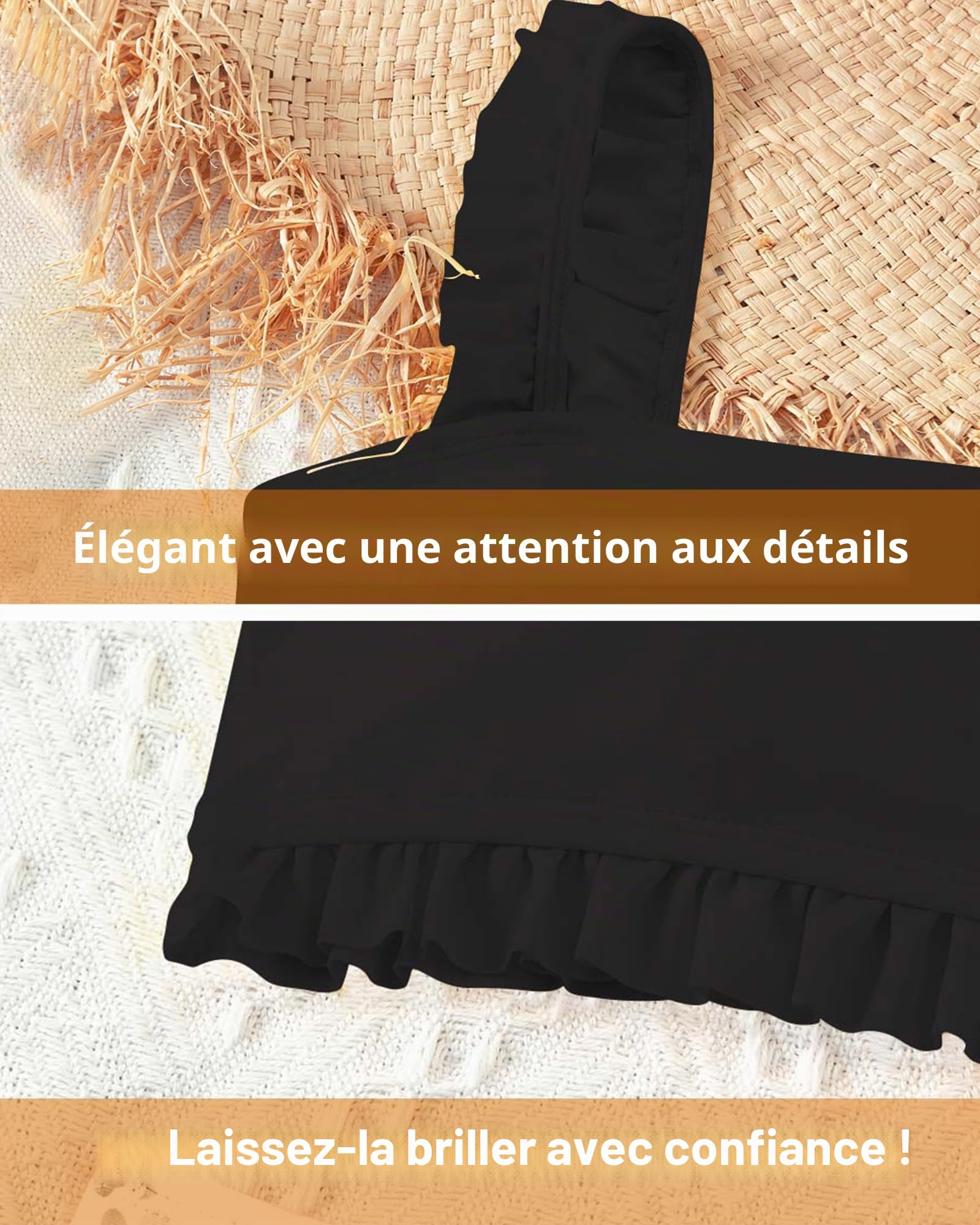 Bikini Fille, Maillot 2 Pièces 5–14 Ans, Séchage Rapide, Joli Motif Été