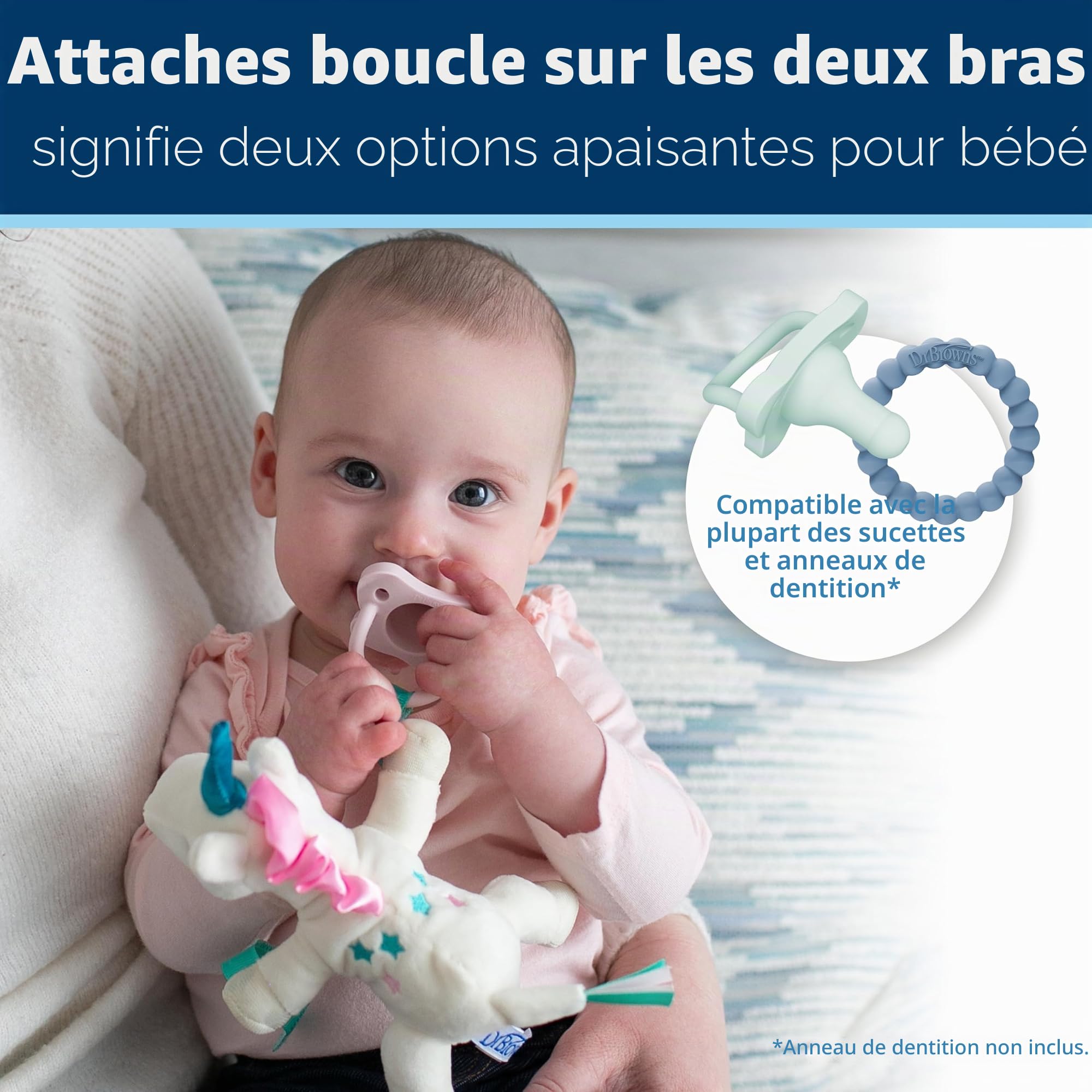 Dr. Brown's Natural Flow® Anti-Colic Options+™ Narrow Biberon pour bébé 250 ml + coffret cadeau avec à débit lent de niveau 1