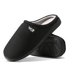 Mens Memory Foam Slippers Slip On Warm Shoes House Shoes Indoor Outdoor