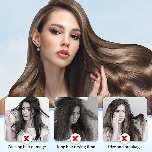 Miniatura 7 de Paquete de 6 toallas de mano de microfibra gris de 25 x 15 pulgadas, para baño, cocina, toalla para el cabello, paquete de 5 envolturas para el