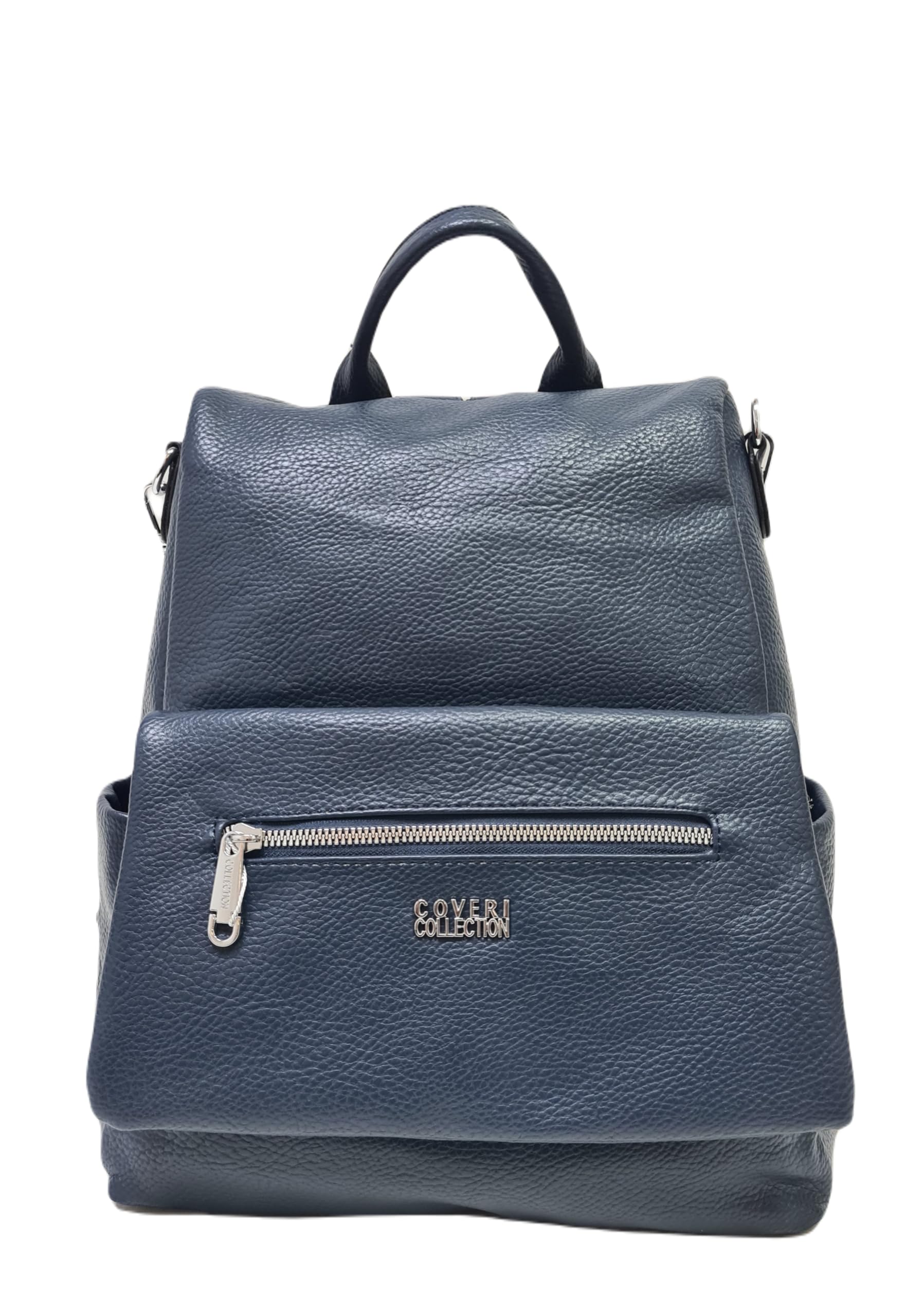Coveri Collection Zaino Donna in Pelle Sintetica, Chiusura con Zip, Tasche Multiple, Spallacci Regolabili, Apertura sul Retro Art.8021-1 Dimensioni: 33x31x13 cm