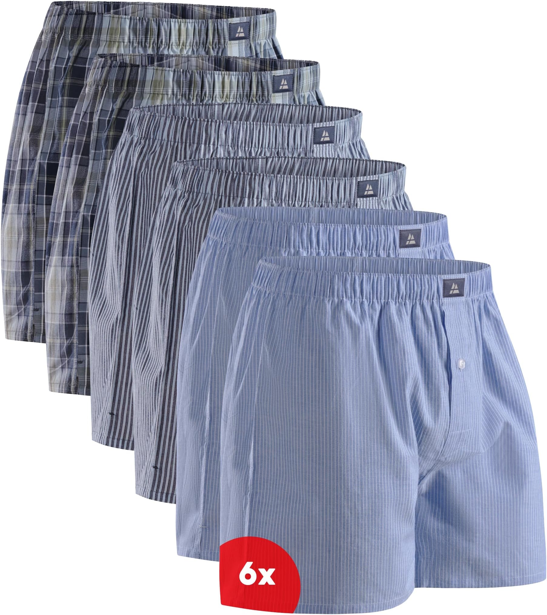 Men's Organic Cotton Boxer Briefs, Tag-free Underwear, 3 & 6 Pack