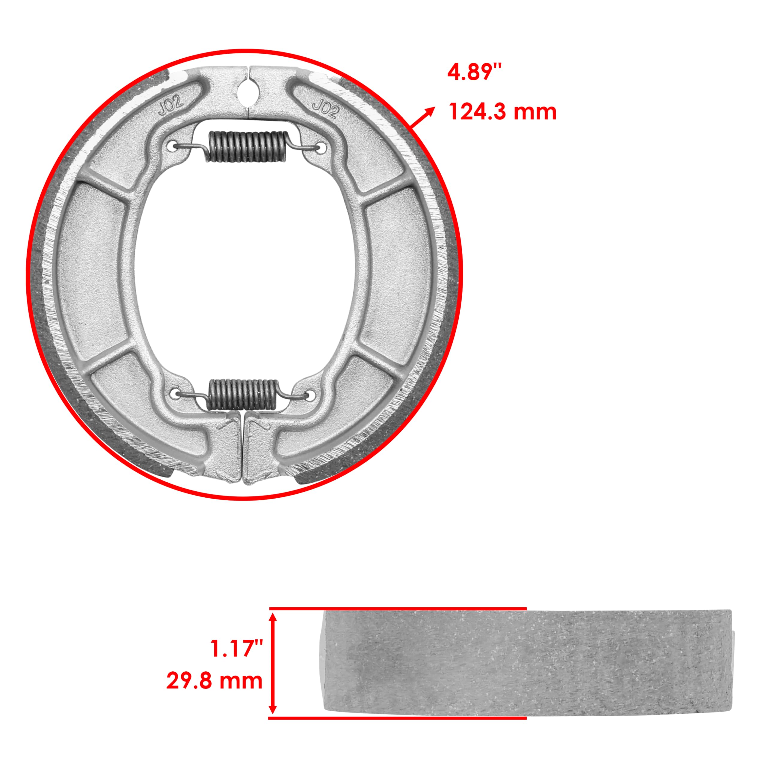 ポッチ① Amazon.com: Caltric Rear Brake Shoes Compatible with Honda 43120