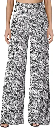 JZC Women's Palazzo Lounge Pants Stretchy Wide Leg Casual Pants Comfy High Waist Flowy Pants S-3XL
