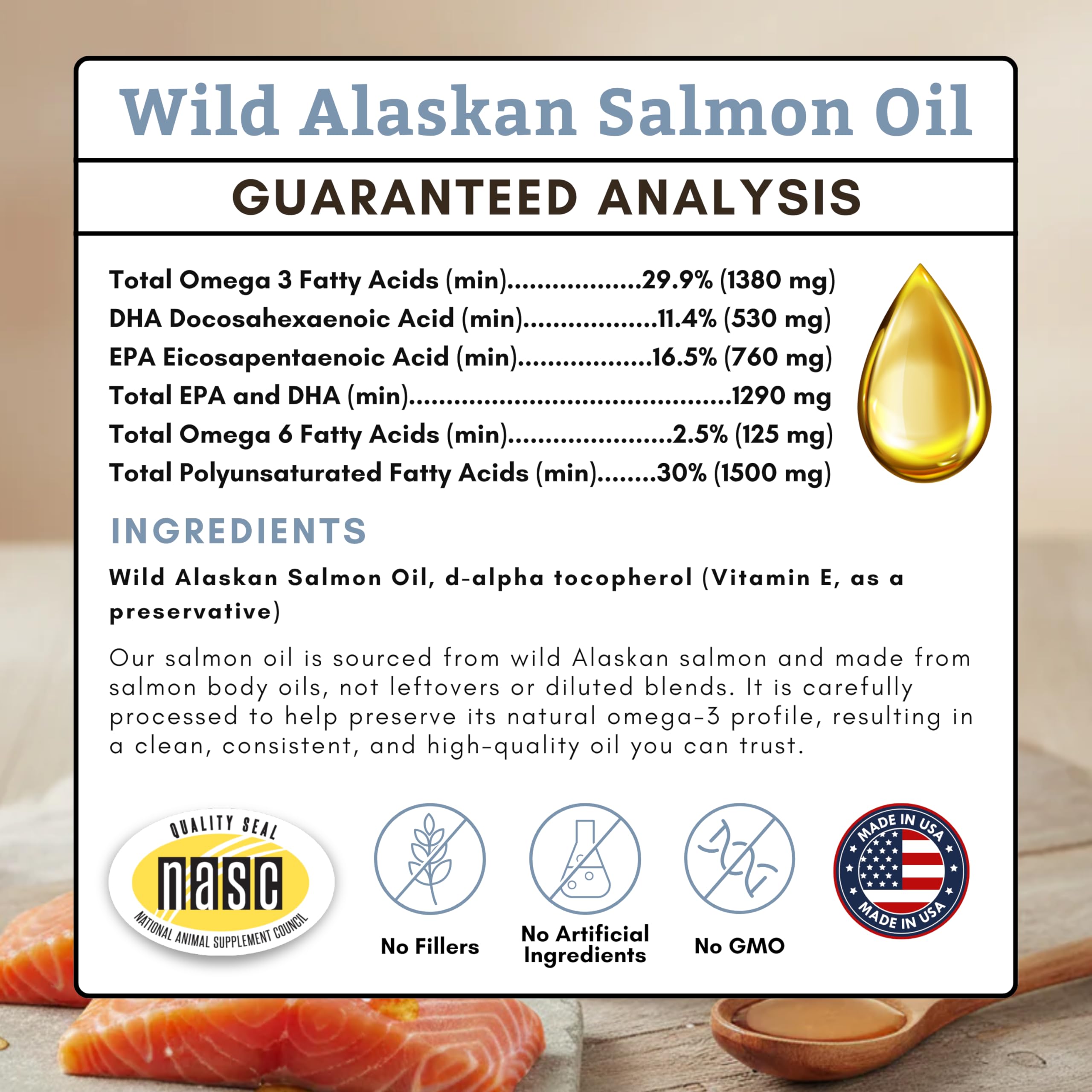 Wild Alaskan Salmon Oil for Dogs and Cats,16 oz — Amazon image 6
