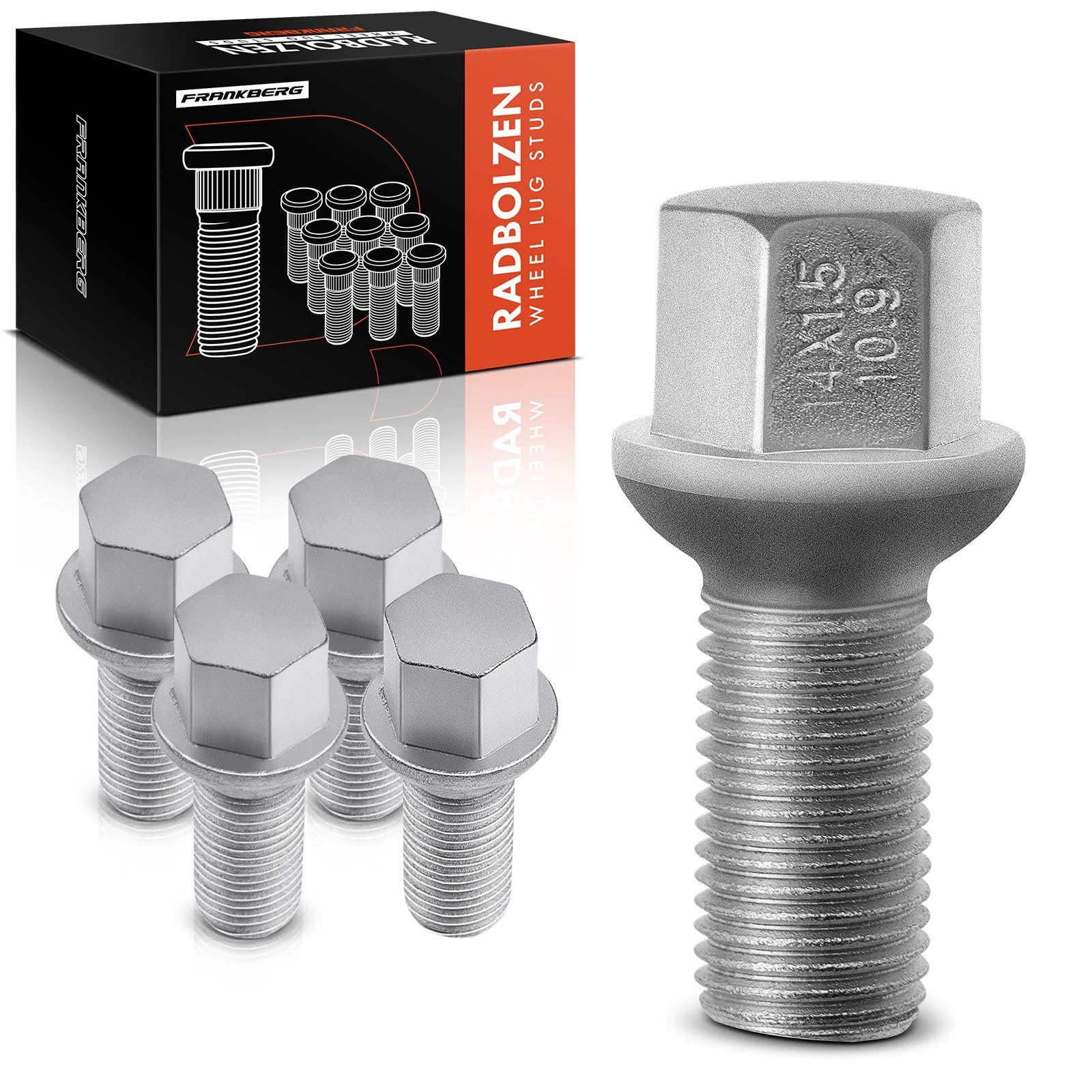 Frankberg 5 x Wheel Bolts Compatible with A,B,C,E,M,S,R,GL,GLA,GLK-Class CLA CLK CLS 1998-2019 0009904907