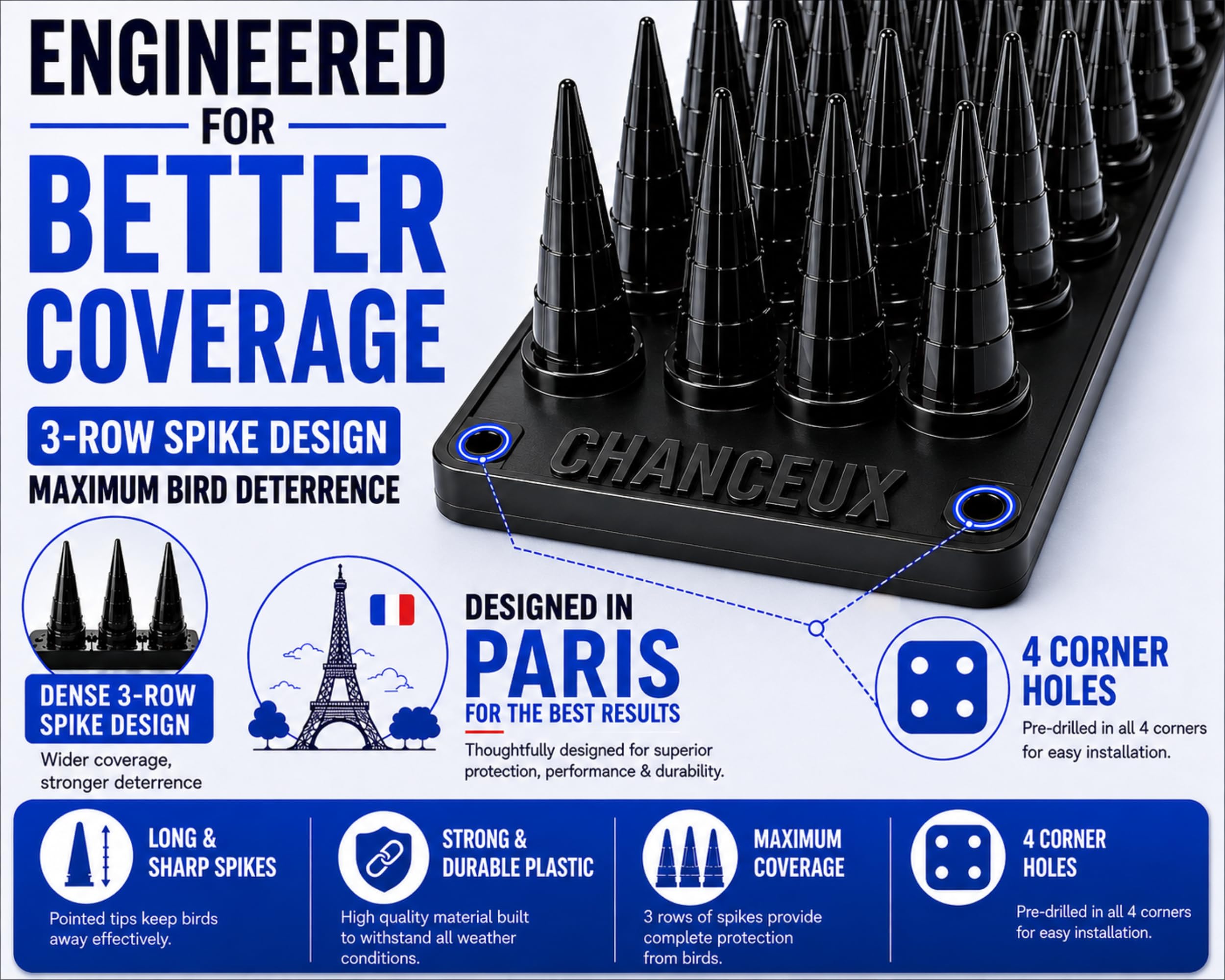 Bird Spikes - Pigeon & Monkey Deterrent -3