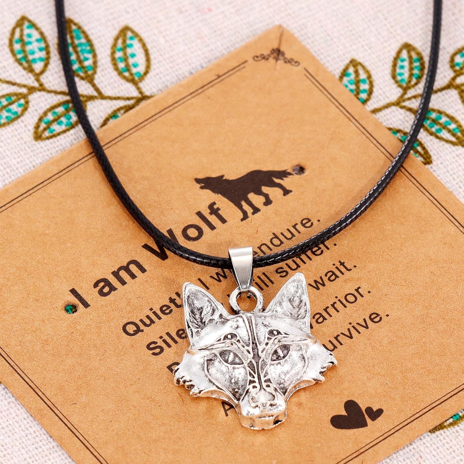 Wolf Necklace for Men Gifts Viking Wolves Head Pendant Collection Jewelry Wolf Necklace - Image 3