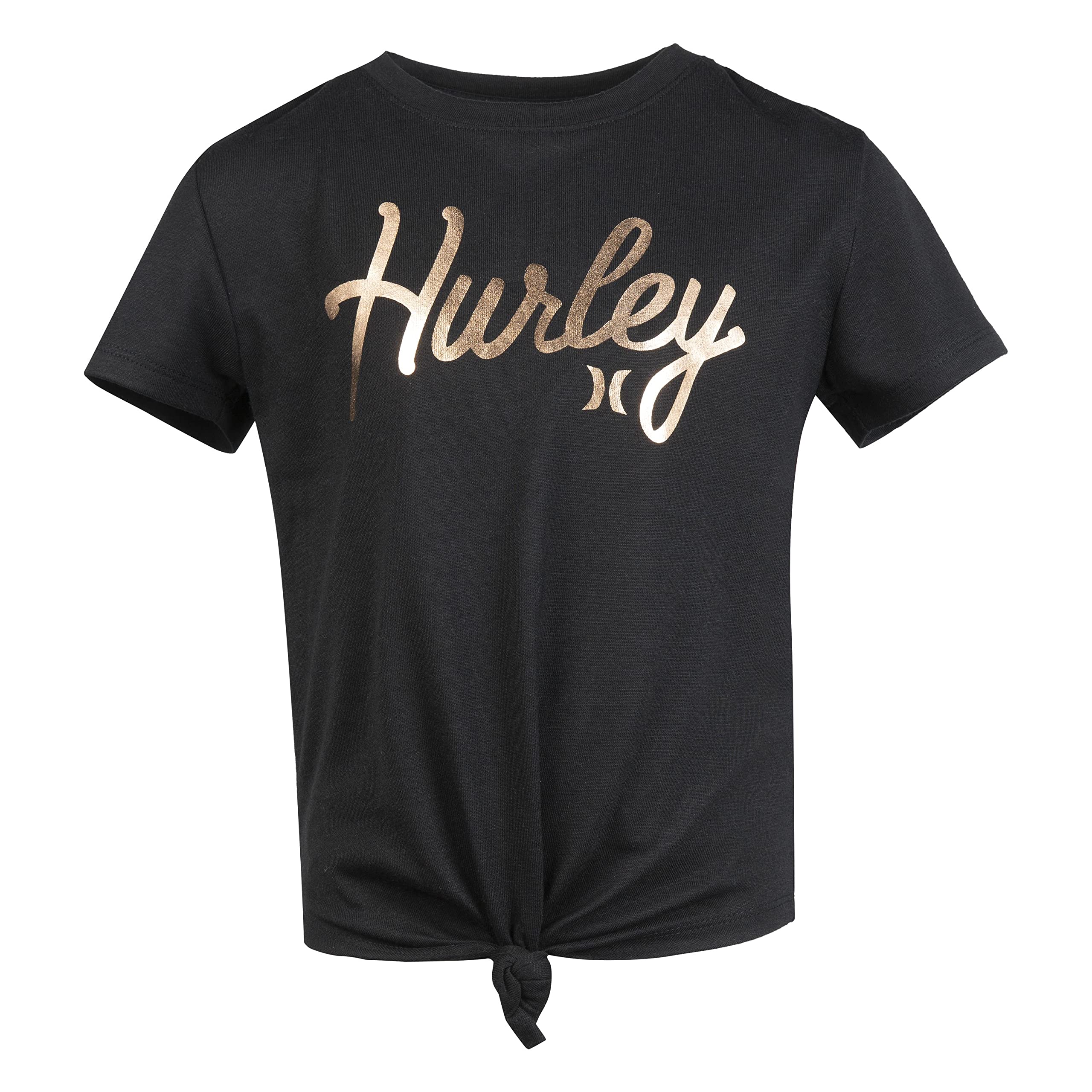 Hurley Girls' Front Tie Graphic T-Shirt