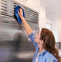 Vista 2 de Unger Paños de microfibra multiusos de 12 x 12 pulgadas, paquete de 4, toallas de limpieza en seco y húmedo para cocina, muebles, electrodomésticos