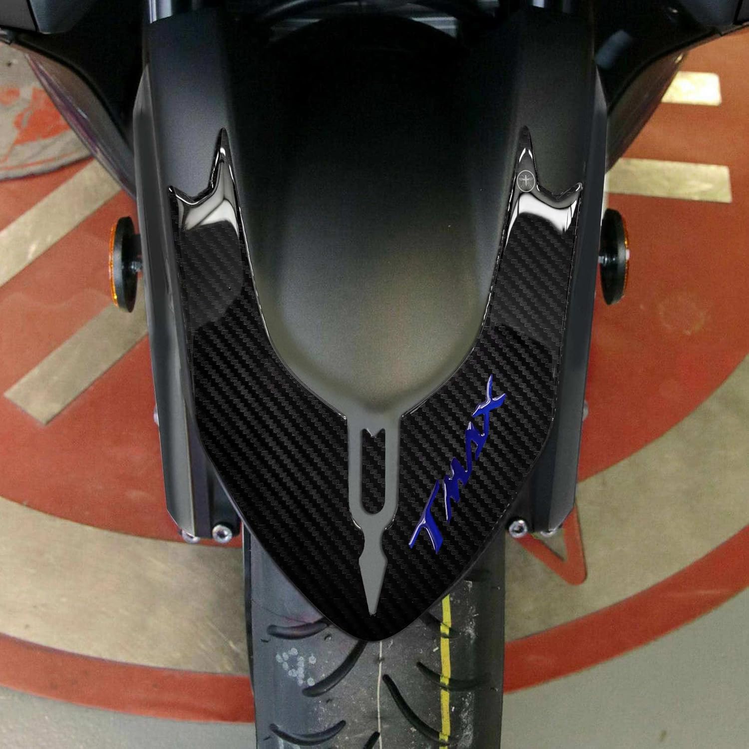 labelbike - 3D Sticker Motorcycle Fender Mudguard Protection and Decoration in Resin Compatible with Yamaha TMAX 530 2017-2019