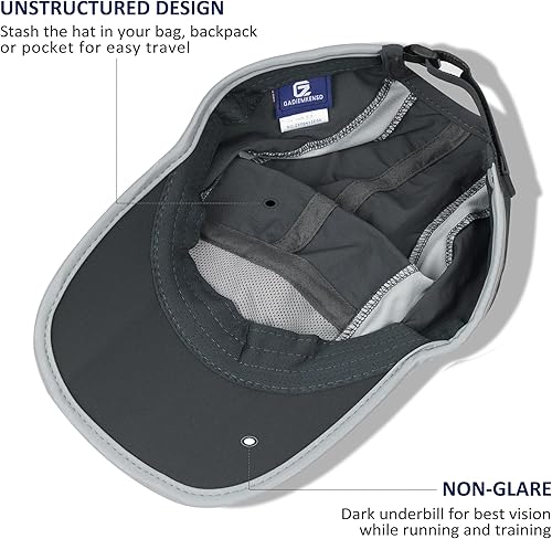 Miniatura 57 de GADIEMKENSD Sombrero reflectante plegable para exteriores, diseño sin estructura, protección solar UPF 50+, sombreros deportivos para mujeres