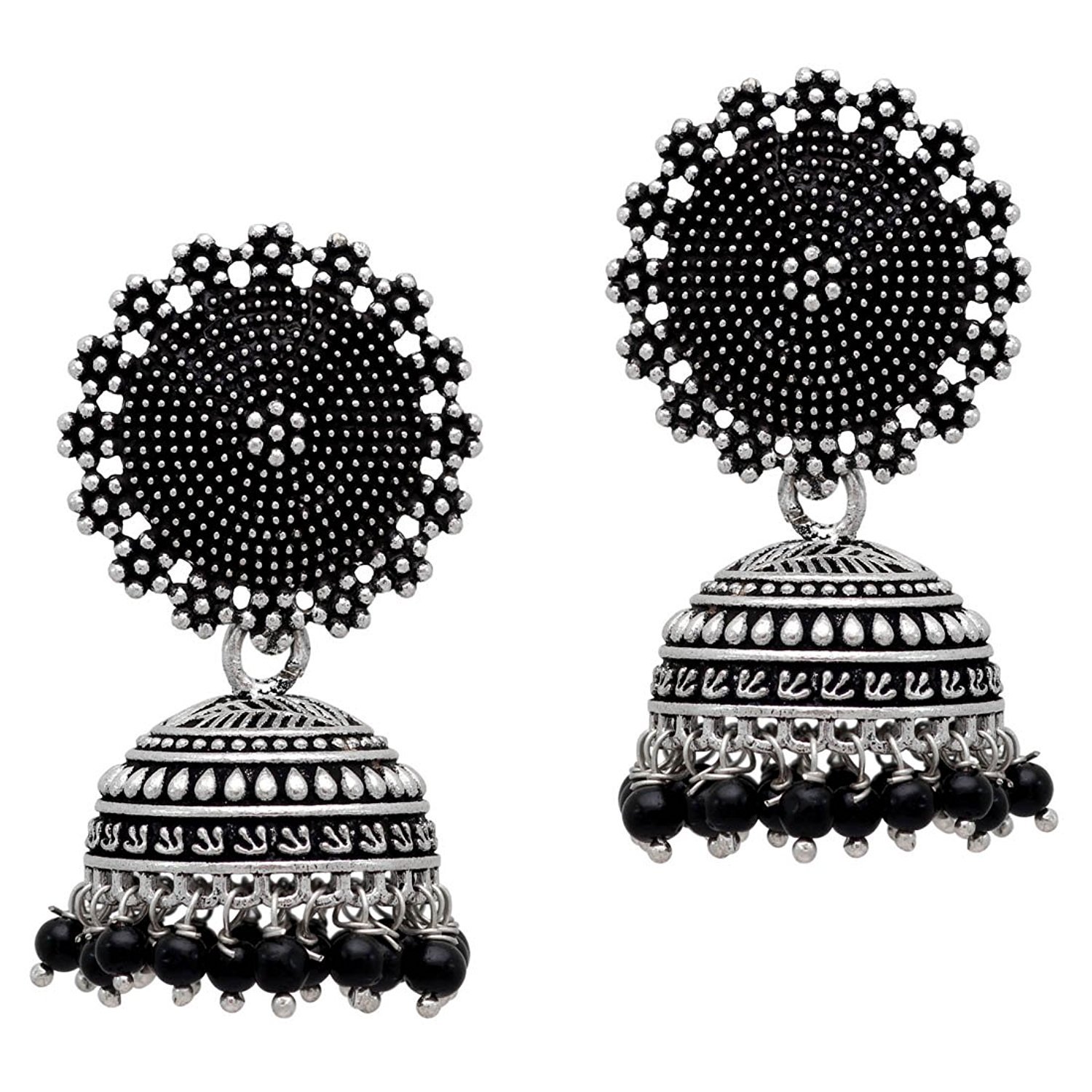 Jaipur Mart Preyans From Jhumki Earrings for Women (Silver)(GSE247$P)