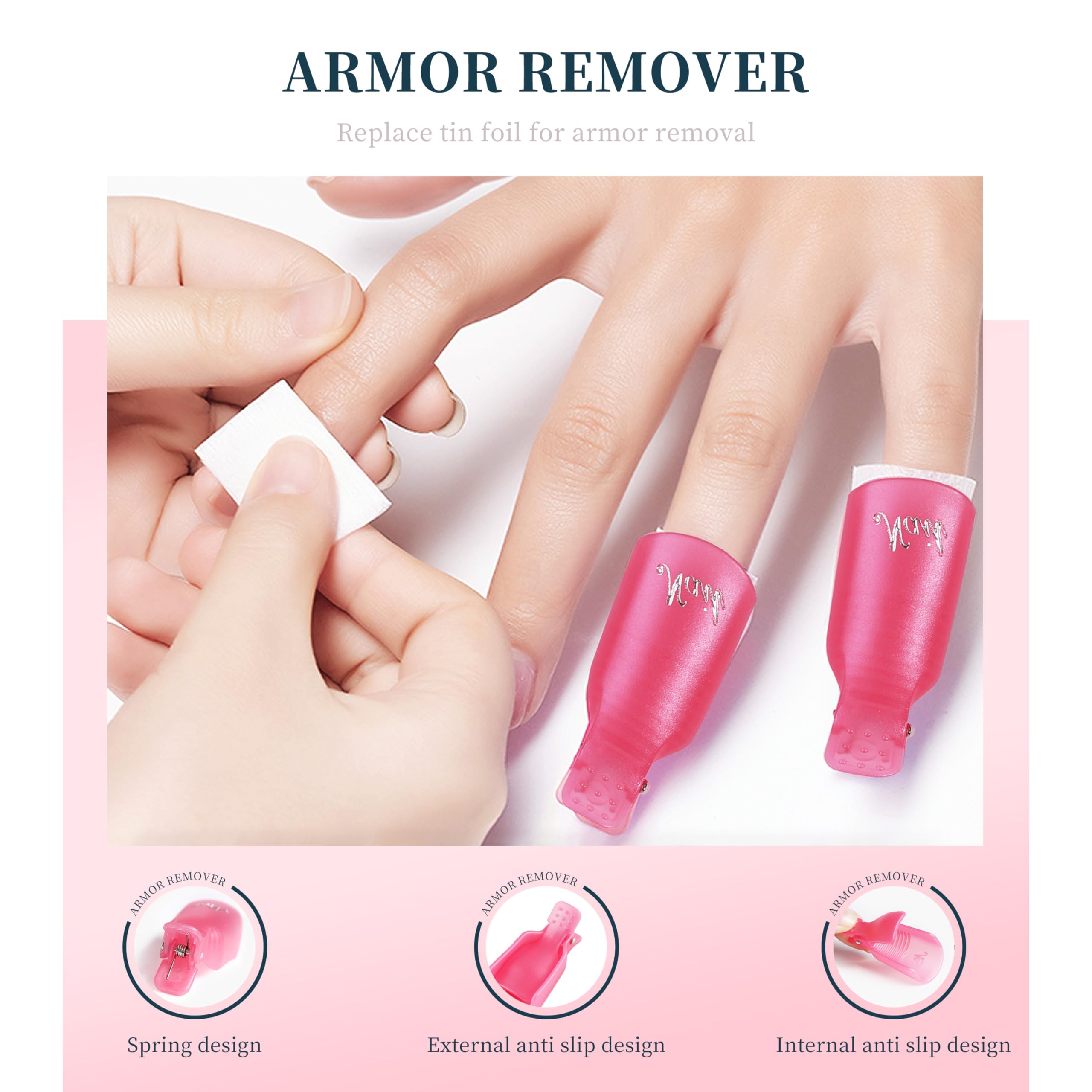 Nail Polish Gel Remover Tools Kit Nail Remover Kit with Spray Bottle Brush,100pcs Cotton Pads Diamond-shaped Nail File Cuticle Nail Brush Pusher Clip Manicure Tools for Effortless Nail Removal DIY