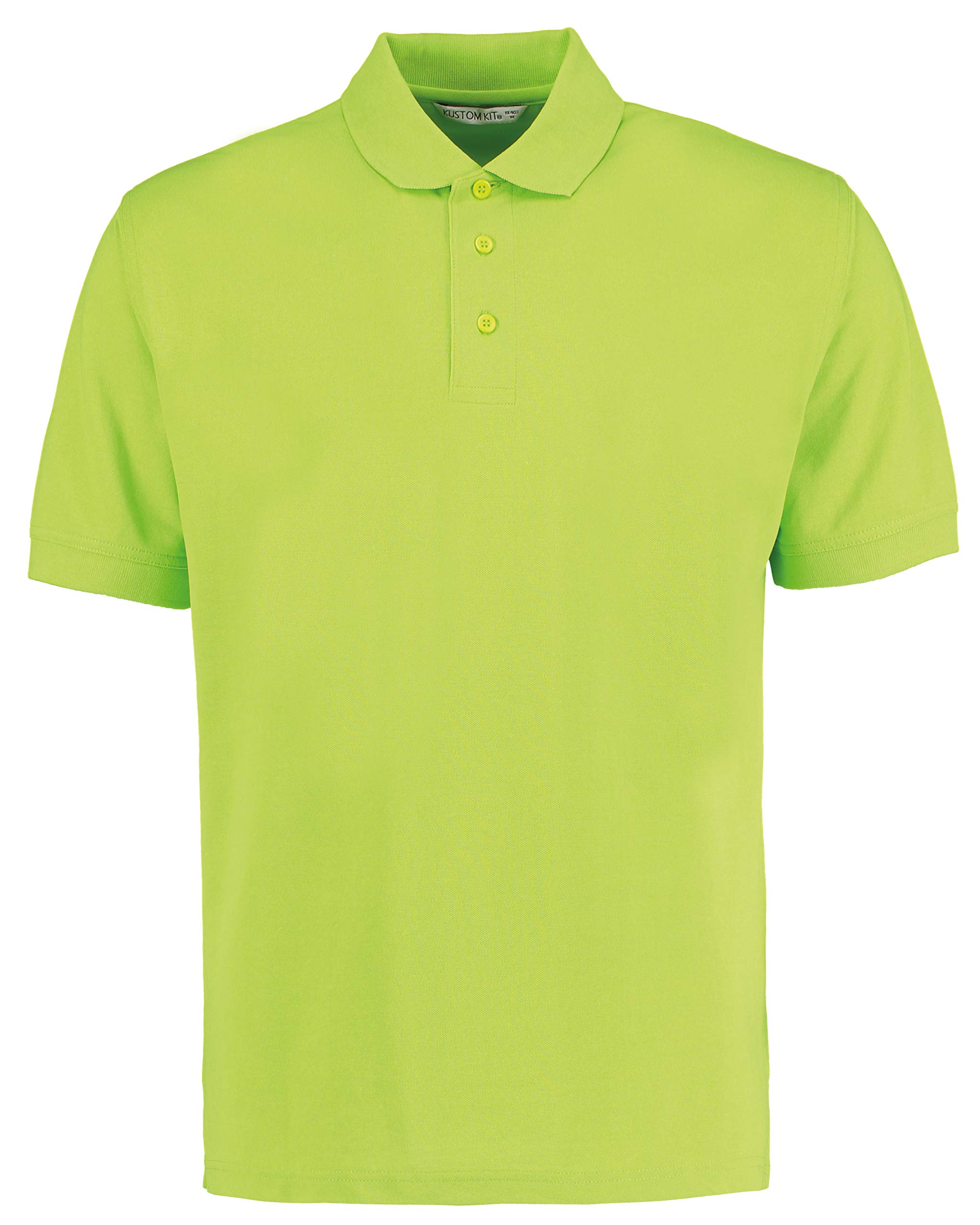 Kustom Kit Unisex Comfort Finish Klassic Polo Shirt Lime XL