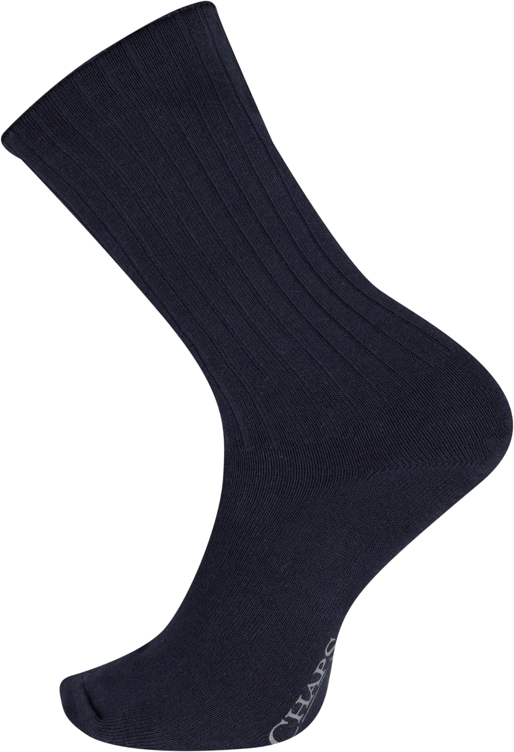 Men's Solid Color Casual True Rib Crew Socks - 1-6 Pair Packs - Cotton Comfort and Breathable Mesh