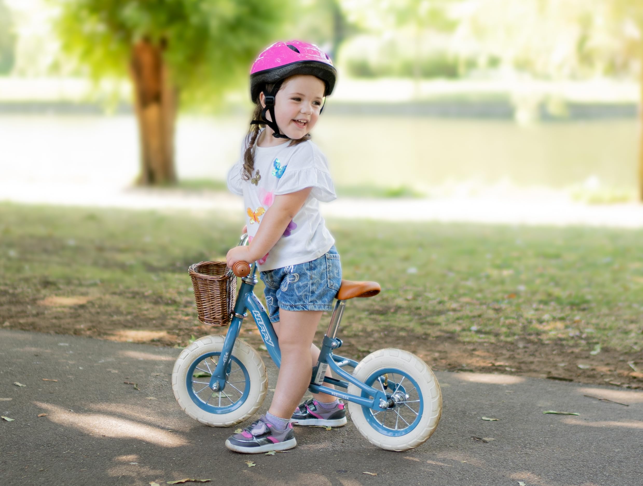 Huffy Draisienne Vintage de 10" pour Enfants de 2 à 4 Ans, Bleue