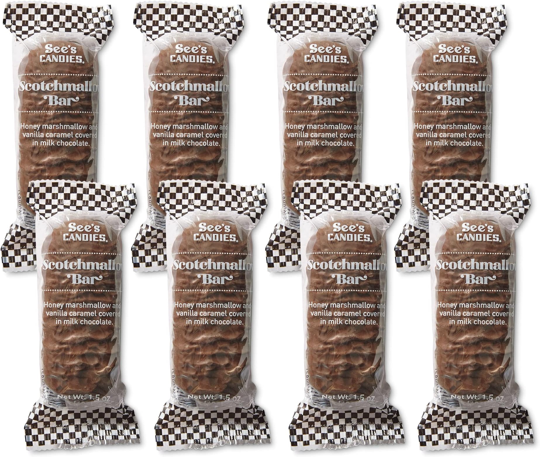See's Candies 1 lb Dark Scotchmallow (White Wrap) Grocery & Gourmet Food