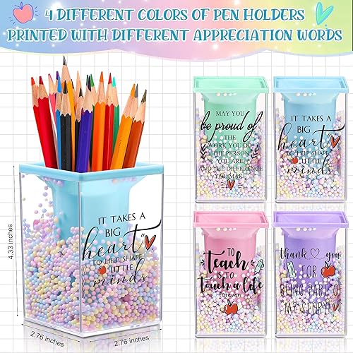 Miniatura 2 de Outus 4 organizadores de escritorio de regalo de agradecimiento para profesores, soportes acrílicos de burbujas, bonitos regalos de agradecimiento