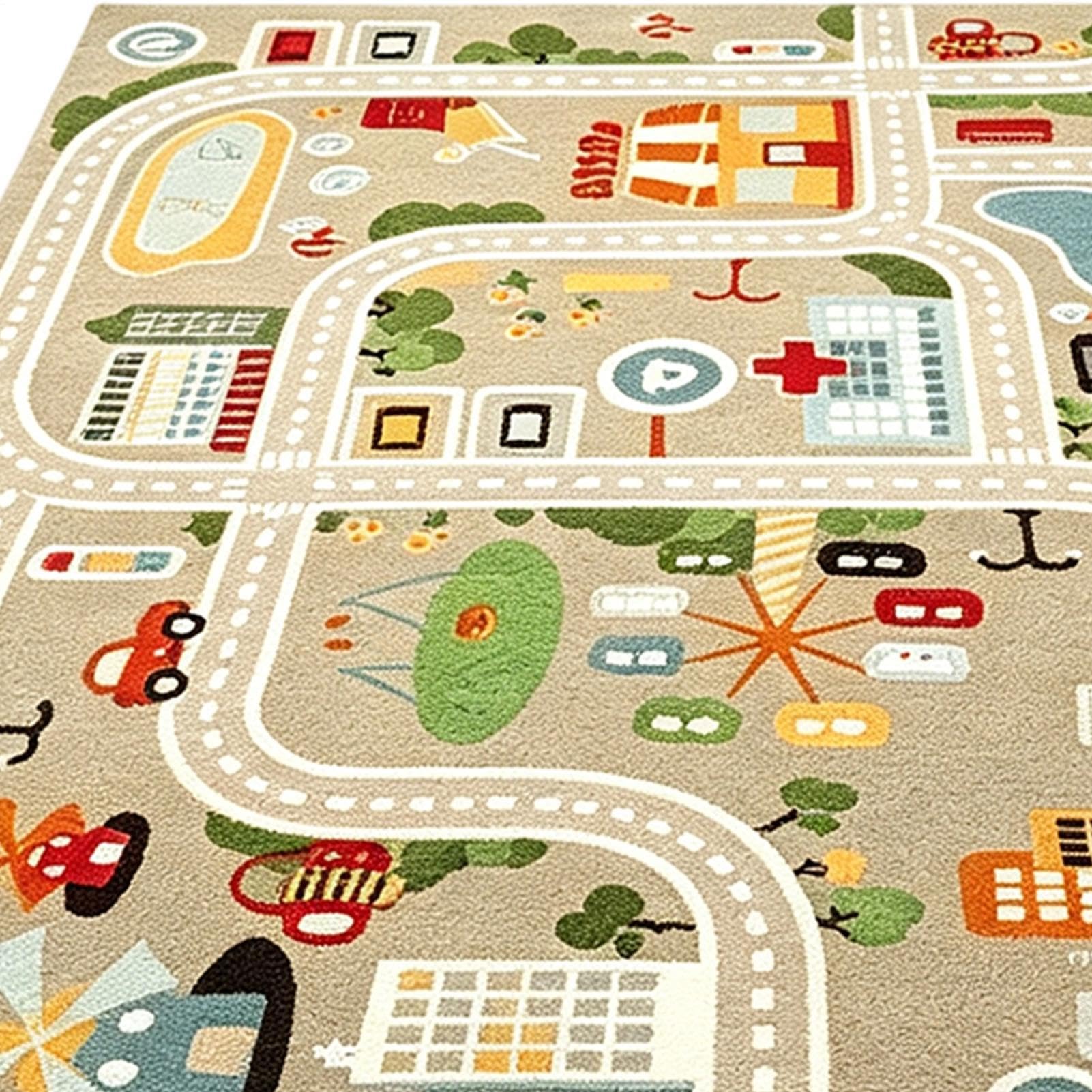 Interactive Kids Activity Mat, 47 x 71 Children Traffic Activity Floor