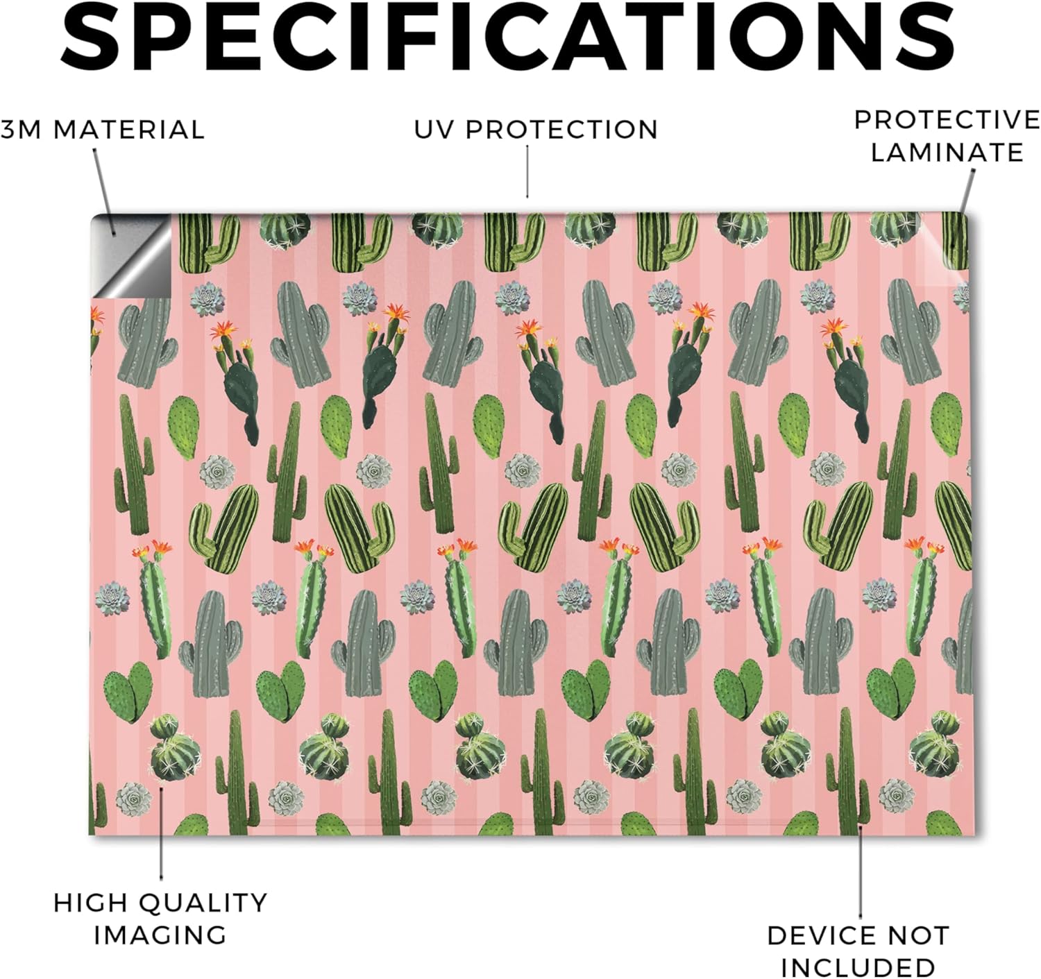 Laptop Skin Compatible with HP Envy x360 15” (2023) - Cactus Garden - Premium 3M Vinyl Protective Wrap Decal Cover - Easy to Apply | Crafted in The USA by MightySkins