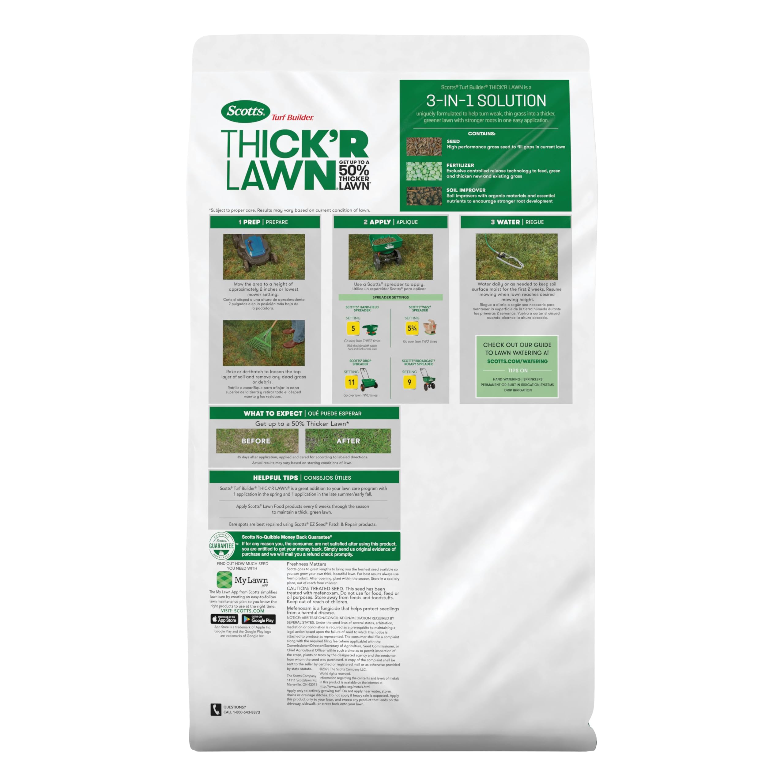 Thick Lawn Grass Seed - Scotts Turf Builder -2 Thick Lawn Grass Seed - Scotts Turf Builder -2