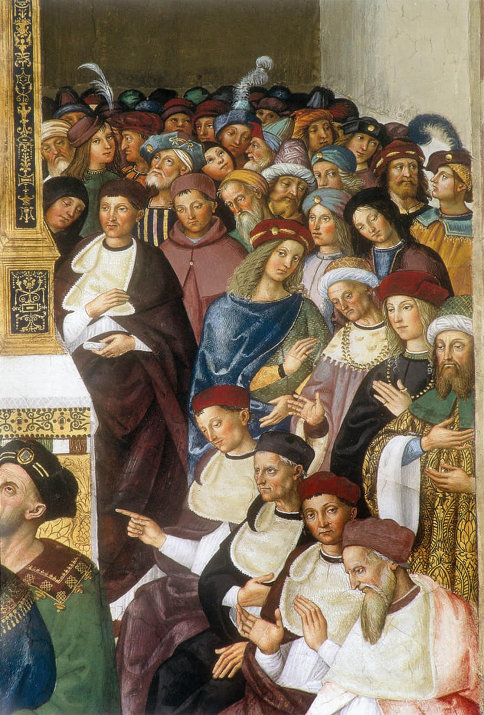 ARTXLXXBN Famous Painting Art Wall Decor Abstract Art Picture Vie Du Pape Pio Ii by Bernardino Di Betto Pinturicchio Animal Pictures for Home Decor 60x90cm