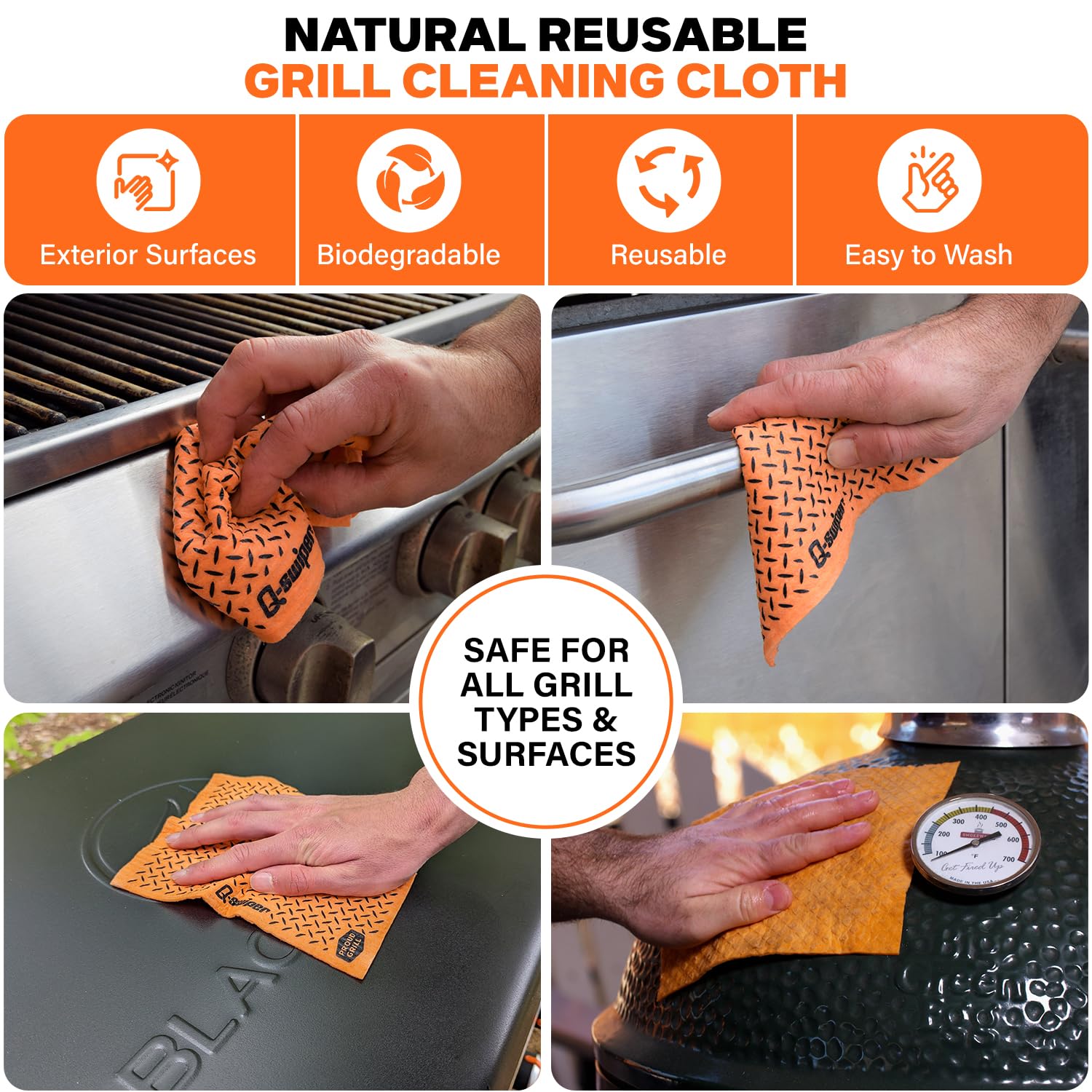 Proud Grill Q-Swiper XL kompletny zestaw do czyszczenia grilla, zestaw
