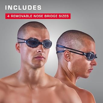TYR Nest Pro Swim Goggles Beijing 2008 Olympic StadiumInspired Design, Wide Peripheral Vision, Anti-Fog, UV Protection