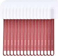 Vista 13 de Juego de 3 espátulas de goma de silicona, alto calor, comercial (2 cucharas + 1 raspador, 9.5 pulgadas)