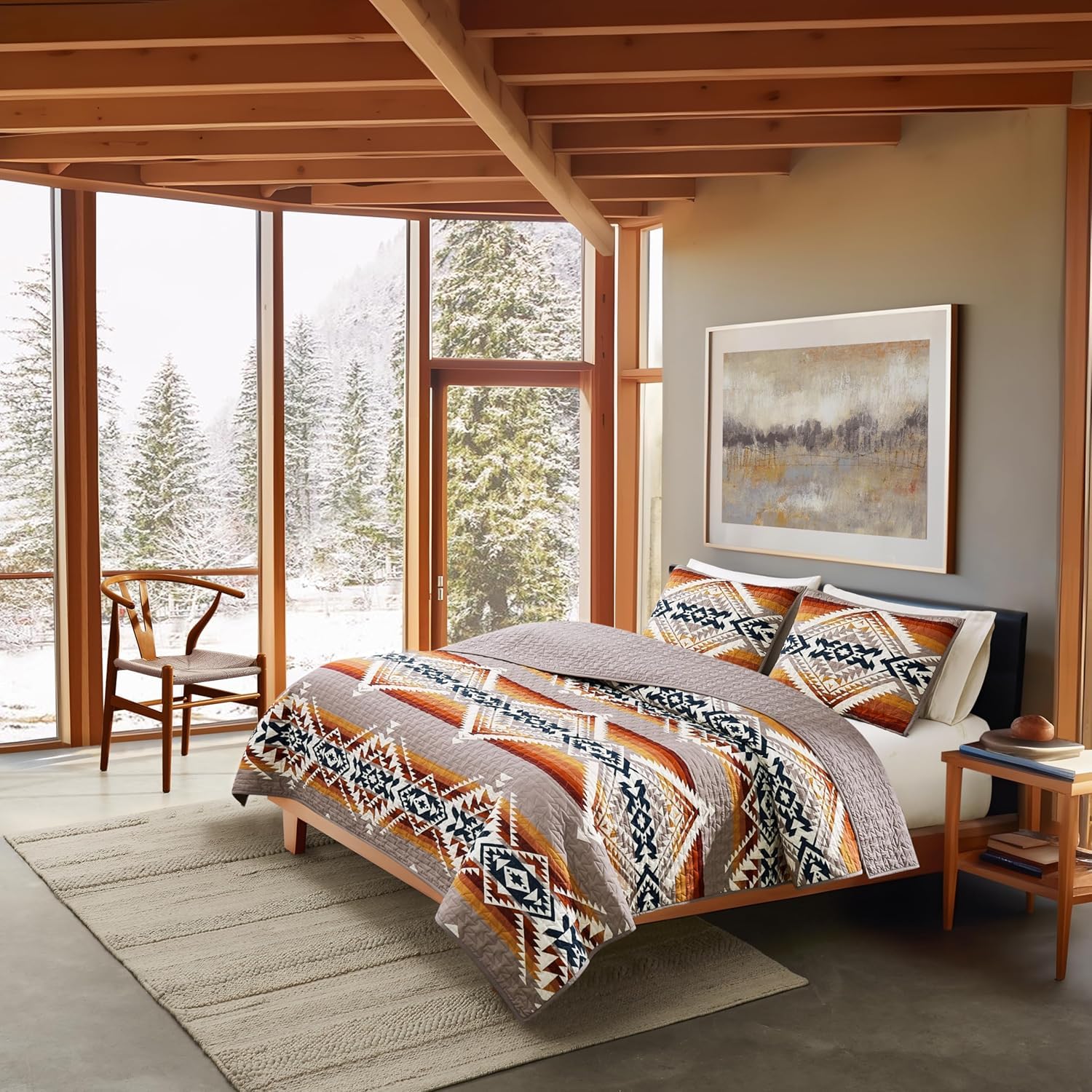 Amazon.com: Pendleton 100% Cotton 3 Piece Quilt Set with 2 Shams