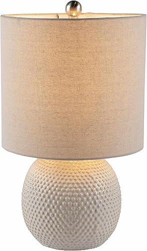 Miniatura 9 de BoutiqueRugs Manaloal - Lámpara de mesita de noche de cerámica con puntos boho para mesita de noche de dormitorio, iluminación lateral lateral para