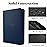 Fabmaker 360 9 Pocket Zipper Binder - Premium PU Cover Zip Binder for Trading Cards, MTG, TCG, Sports Cards, Navy Blue