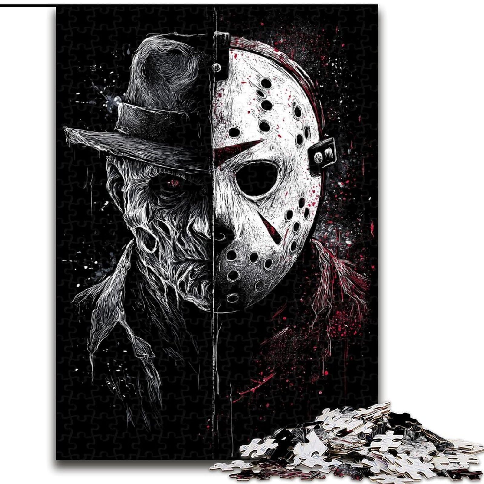 Jigsaw Puzzles for Teenagers 1000 Piece Horror Movies, Decompressing Intellectual Educational Toy Is Ideal As Gifts for The Whole Family (Size 50x75cm)