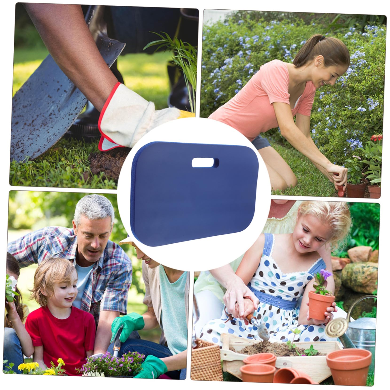 TOYANDONA Lavorare in Ginocchio Pastiglie Inginocchiatoio da Bagno Inginocchiatoio da Giardino Tappetino Portatile Pavimento del Cuscino Tampone Ginocchiera da Bagno Pad in Ginocchio Nr Blue