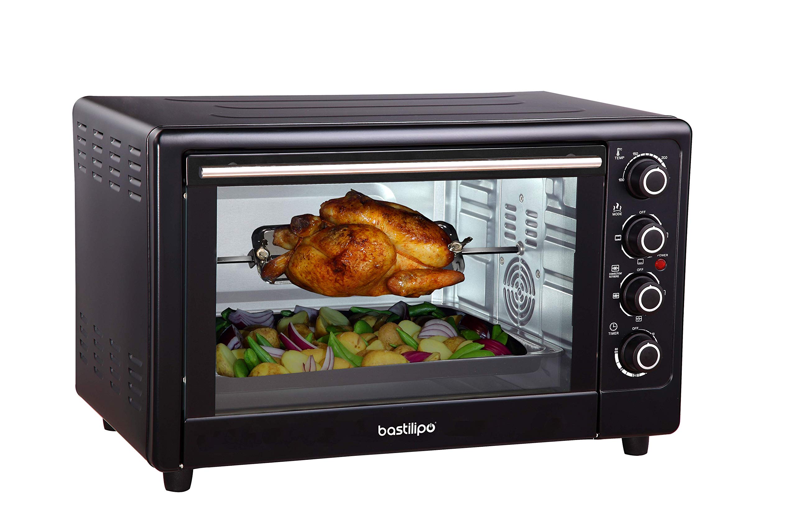 Bastilipo - Milan Black – Horno de sobremesa de 50 litros