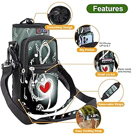 icolor Water Bottle Carrier Bag Holder 25/32/40/64oz,Adjustable Padded Shoulder & Handle Strap Sports Sling Hiking Pack,Insulated Neoprene Wide Mouth Bottle Sleeve