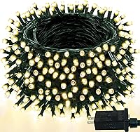 Vista 27 de Tira de luces de Navidad de 200 luces LED que cambian de color de 75.8 pies con control remoto, temporizador y función de memoria, 9 modos