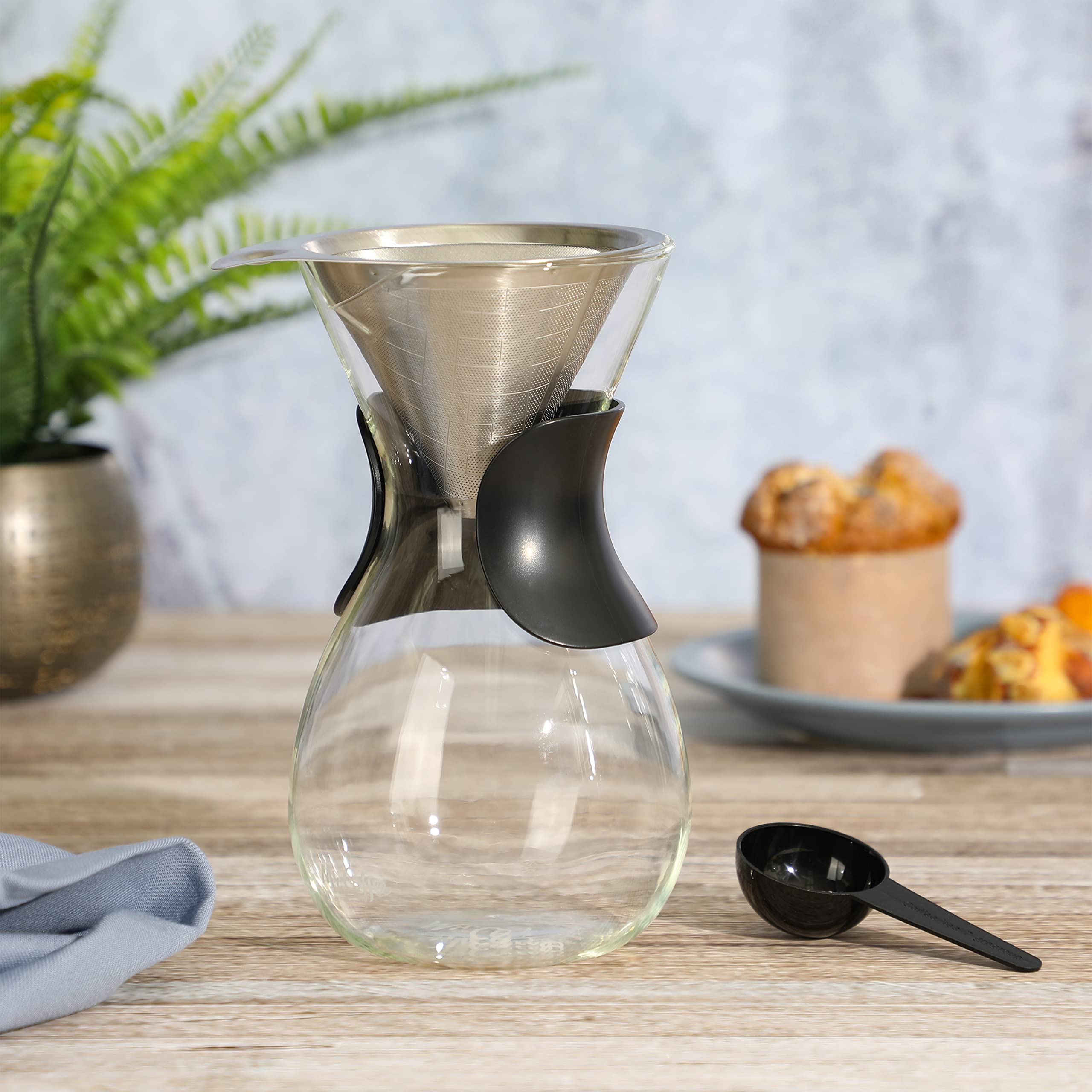 Amazon.com: Mr. Coffee Verduzco 3 Piece 34 OZ Borosilicate Glass