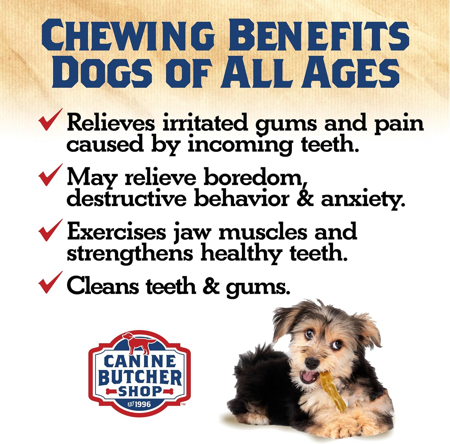 Turkey Tendons for Dogs Made and Raised in USA, All-Natural Chews for Small and Large Breeds, Single-Ingredient Treat, Healthy No Hide Dog Chews (3 oz)