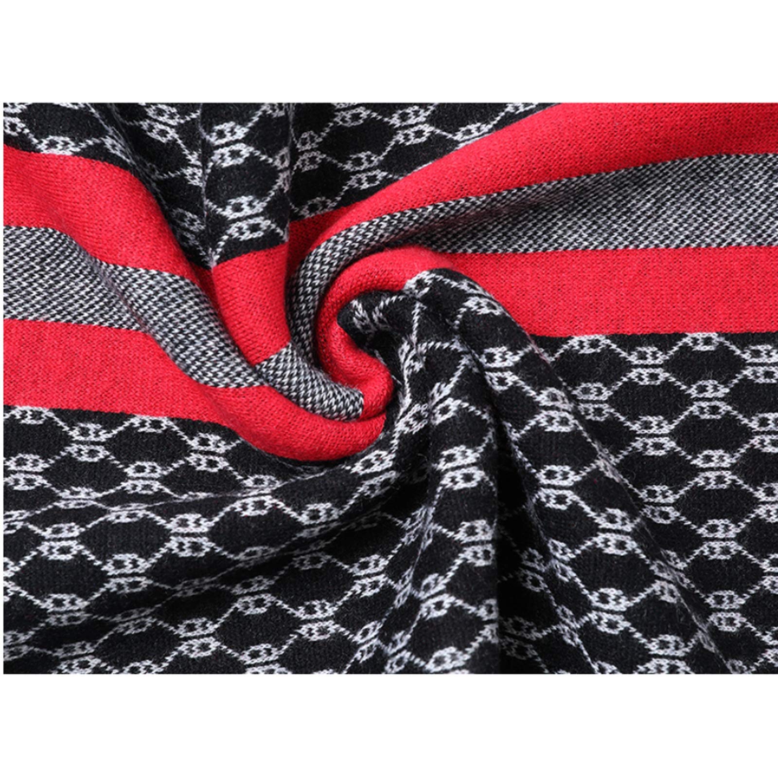 GLigeT Scialle Stola Sciarpa da Uomo in Pura Lana al 100% Sciarpe Calde e Spesse Moda Invernale Confezione, for la Persona Amata Moda Autunno Inverno Caldo (Color : C)