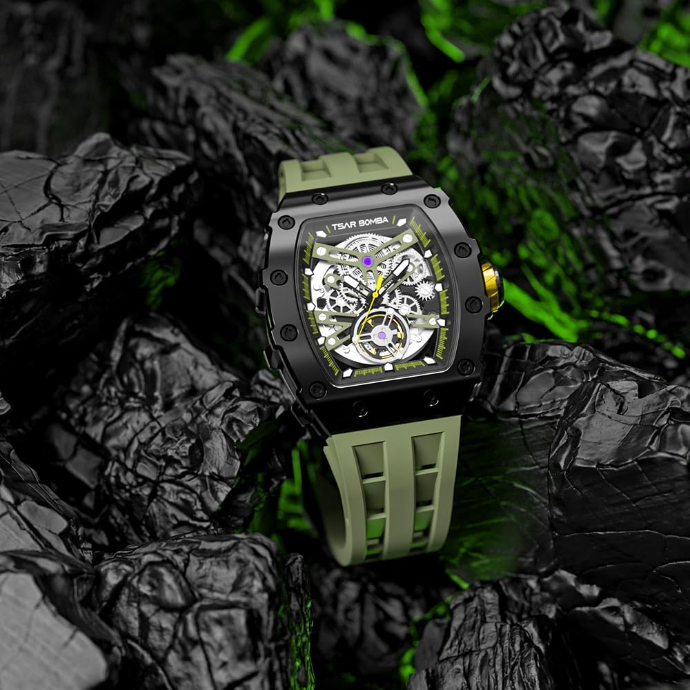 Amazon.com: Tsar Bomba Men's Automatic Mechanical Watch Barrel