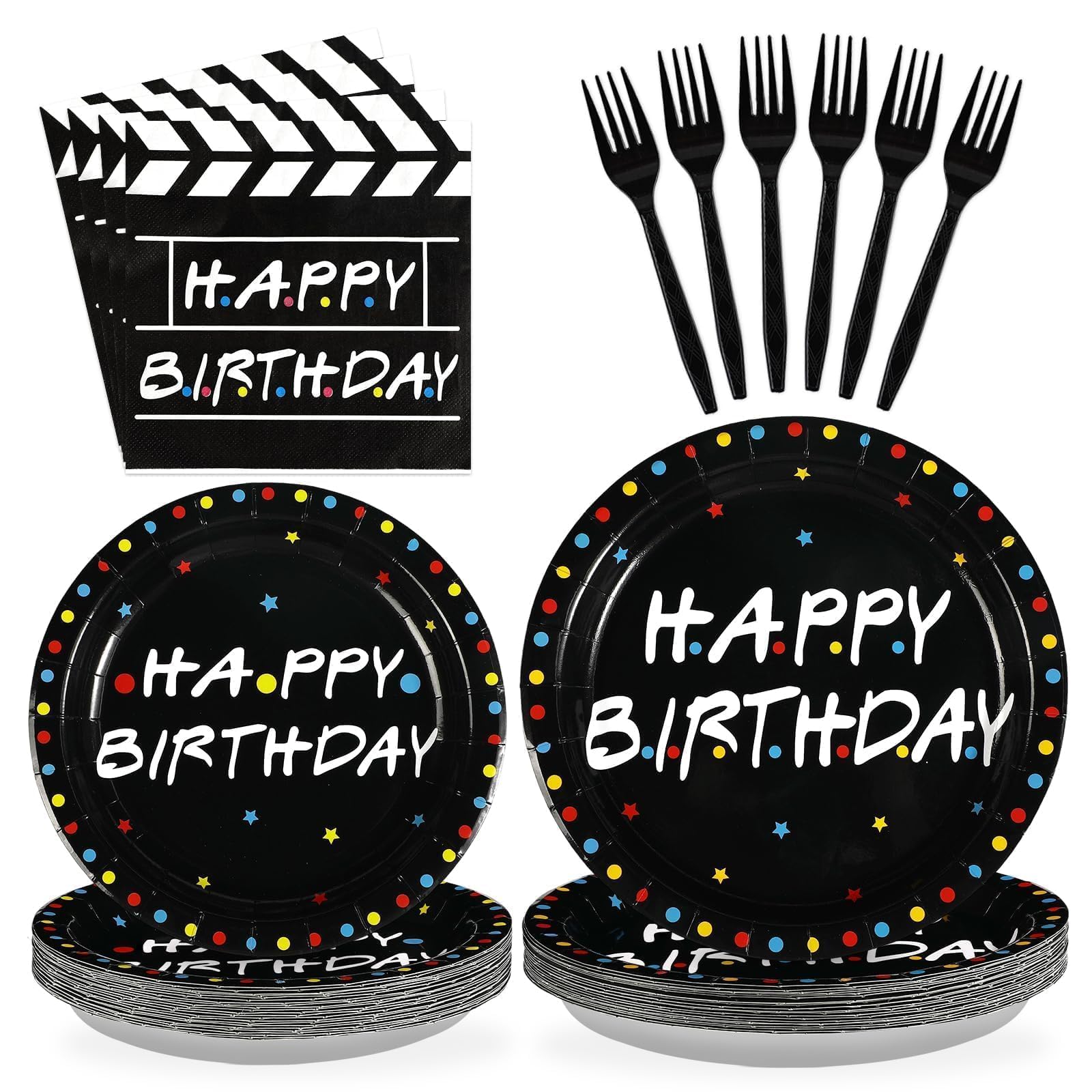 96Pcs iFriends Birthday TV Show Party Decoration, Serve 24