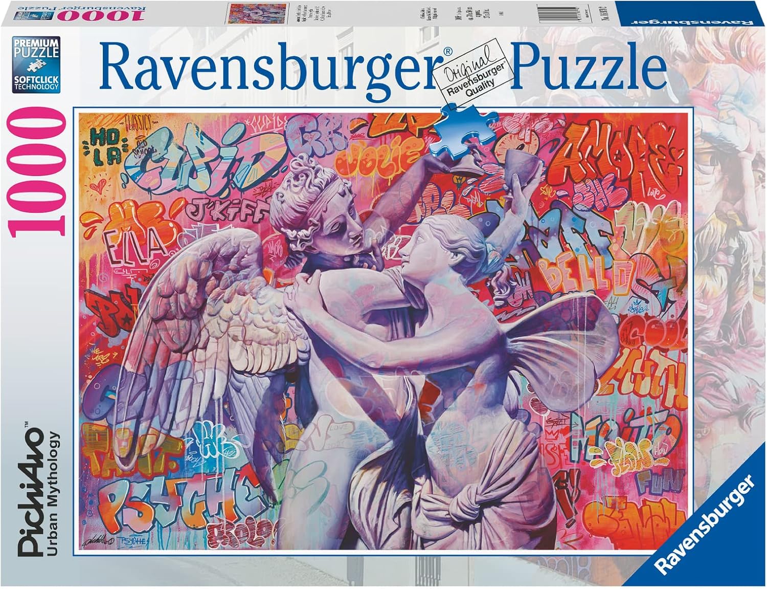 Ravensburger Cupid and Psyche in Love 1000 Piece Jigsaw Puzzle for Adults - 16970 - Every Piece is Unique, Softclick Technology Means Pieces Fit Together Perfectly