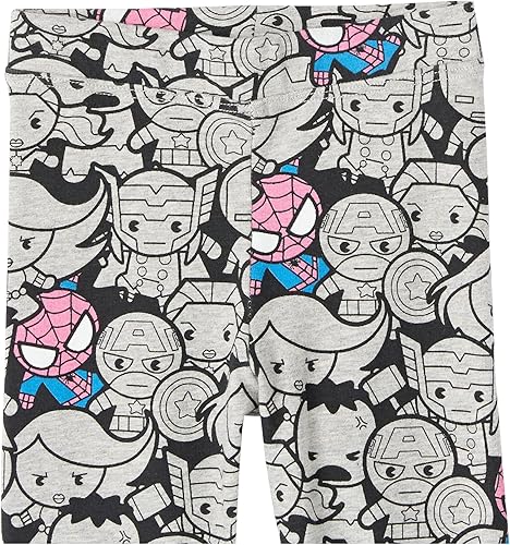 Vista 36 de Yaxa Essentials Disney Marvel Star Wars Frozen Leggings para niñas y niños pequeños, multipaquetes