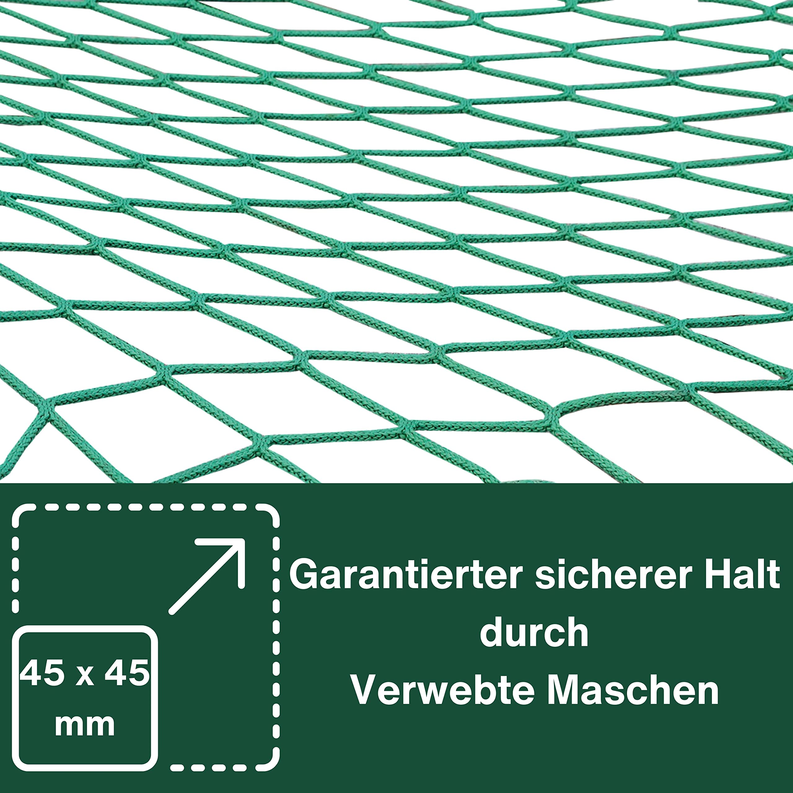 PETEX 43198913 - Rete per rimorchio, 2,5 x 4,5 m, colore: Verde