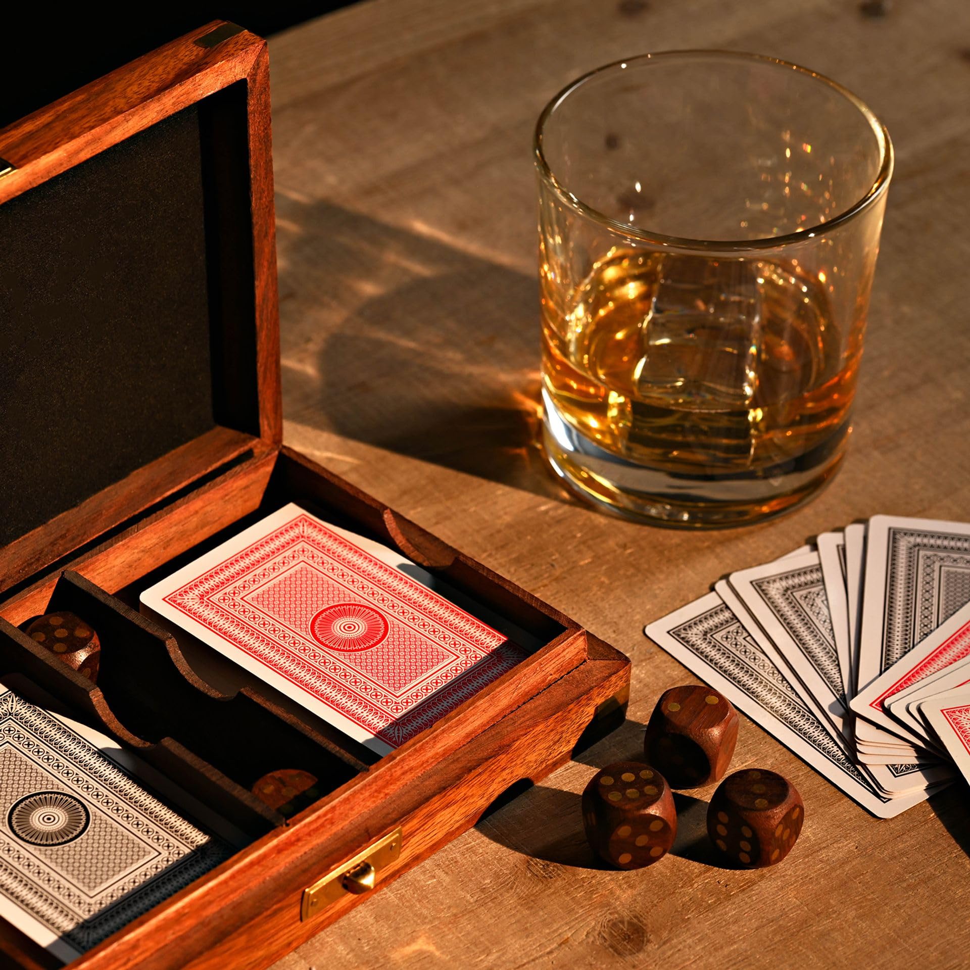 Widdop Harvey Makin Dominoes in Wooden Box Game - Wooden Dominoes Game - Sophisticated Stylish Design - Gift for Him Father's Day Dad Present - Image 3