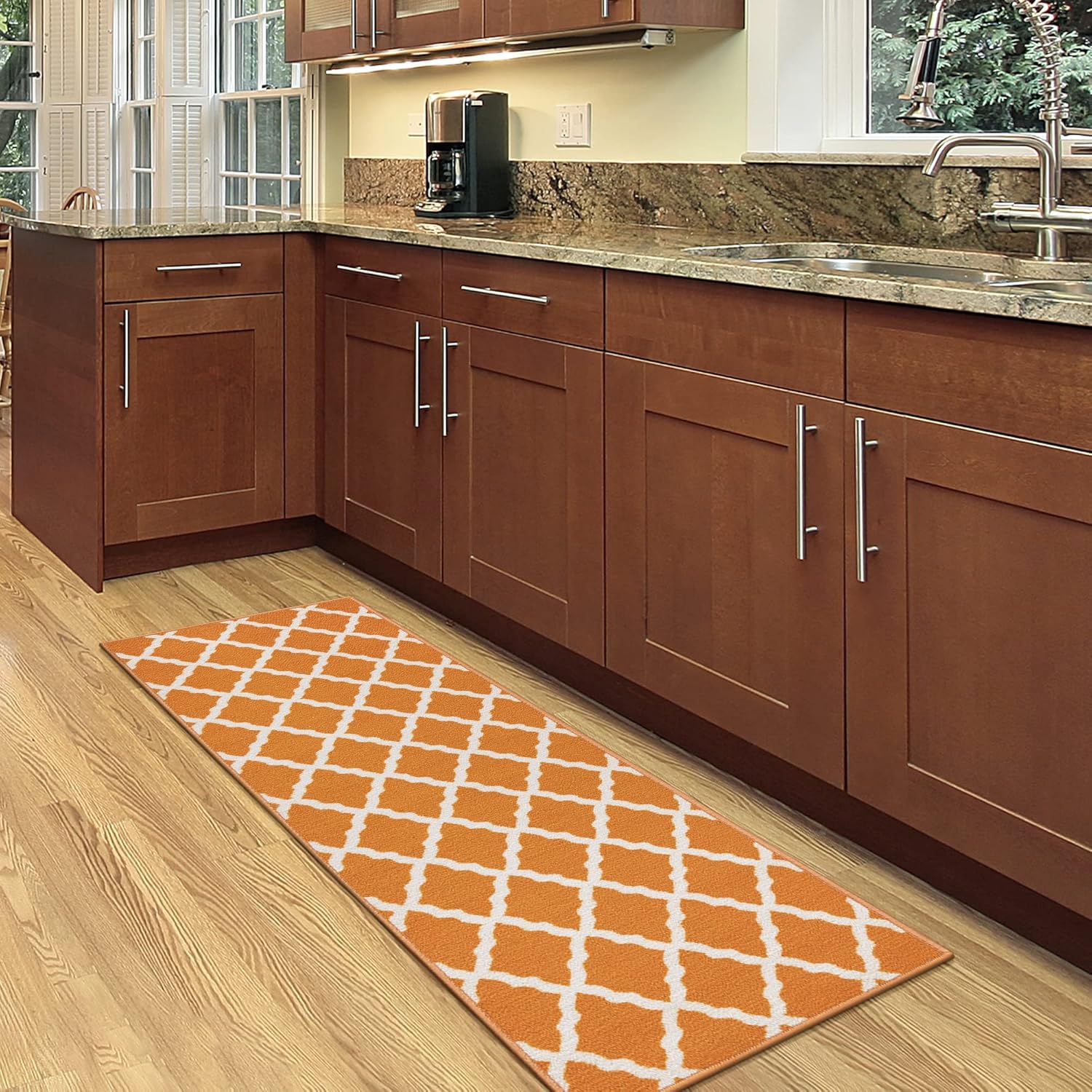 Ottomanson Tapis de couloir collection Glamour dos en caoutchouc