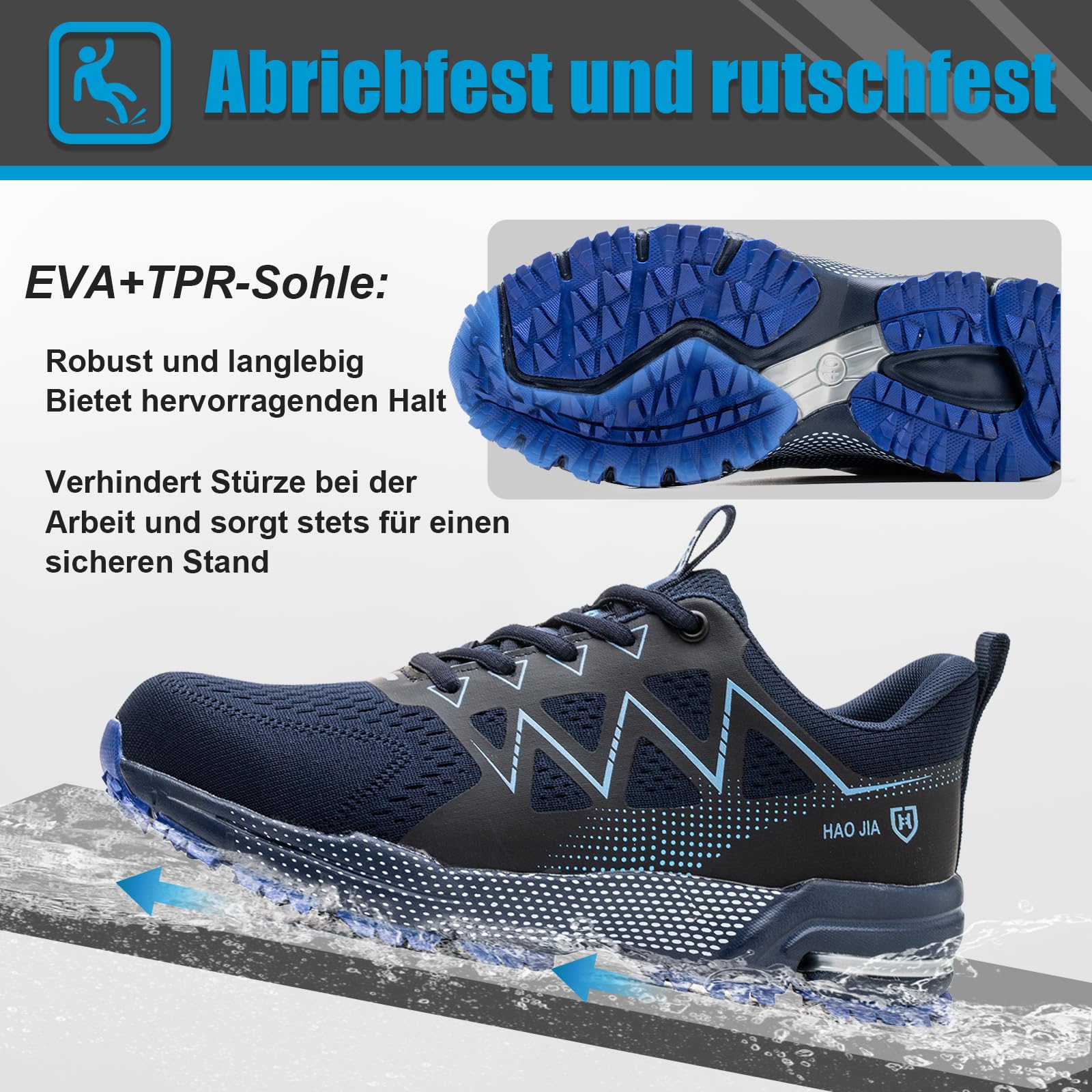 Chaussures de Sécurité Hommes Femmes Légère Respirante Basket Securite Confortable Antidérapante Chaussures de Travail Embout en Acier 37-47EU