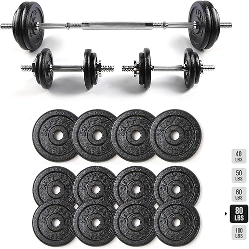 RitFit Combo de mancuernas (80 libras)